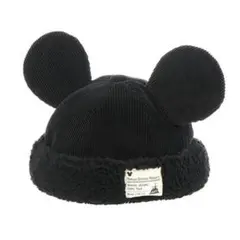 東京ディズニーリゾート ミッキー 耳付き ボアキャップ帽子