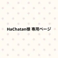 HaChatan様 専用ページ