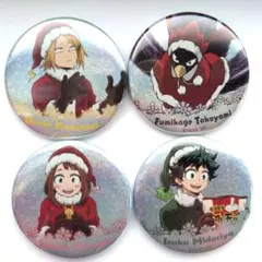 ヒロアカ メリれ！クリスマス！缶バッジ 緑谷 麗日 上鳴 常闇
