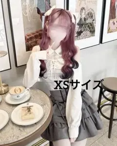 HONEYMEW オフショルボレロチェックアンサンブルトップス ホワイト XSのサムネイル