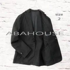 【背抜き】ABAHOUSE ピークドラペル コットン テーラードジャケットのサムネイル
