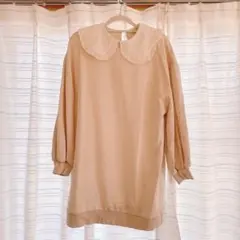 INGNI ワンピース チュニック スウェット 襟付き M アイボリー