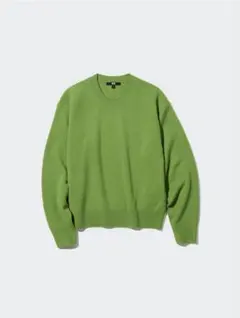 UNIQLO プレミアムラムクルーネックセーター　53GREEN