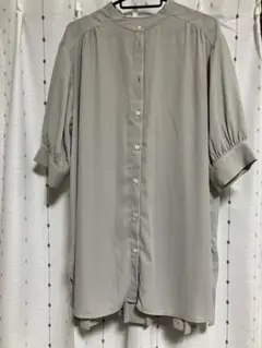 anyfam バックプリーツ シャツ 七分袖のサムネイル
