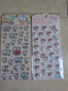 ハローキティ・マイメロディ ぷくっとシール