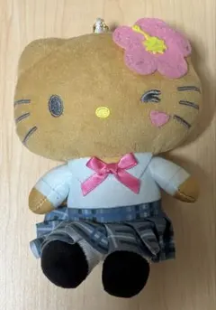 ハローキティ ギャルキティ ファスナー付き ぬいぐるみキーホルダー