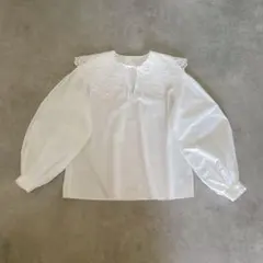美品 ボールジィ クリアデシン ボウタイブラウス シャツ ホワイト 人気