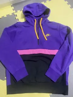 Nike ナイキ カラーブロック ハーフジップパーカー Mサイズ 裏起毛