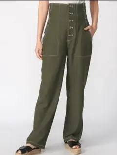 ジーナシスJEANASIS ハイウエストカジュアルパンツ