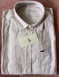 CROCODILE クロコダイル 長袖ストライプシャツ マルチカラー タグ付き