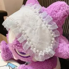 ヘッドドレス 天使界隈 白色 水色 サブカル系 ロリータ