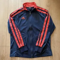 オールドadidas トラックジャケット ネイビー×オレンジ CLIMALITEのサムネイル