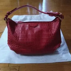EMPORIO ARMANI 合皮クロコ レザーバッグ - メルカリ