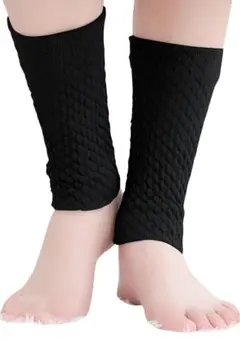 レッグウォーマー 足首ウォーマー 二重編み 内側シルク 外側コットン 暖かい温活