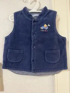 こ*め様 ファミリア　ベスト　フリース　90㎝　ネイビー