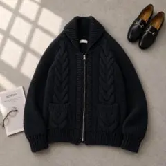 ★美品◆オードリーアンドジョンワッド◆ペルーニットビッグジップカーディガンのサムネイル