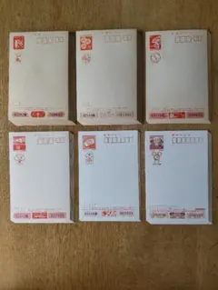 ＜新価格＞年賀はがき ６種類７４枚セット 官製はがき 昭和 平成 令和 レトロ