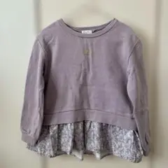 any FAM ラベンダー トレーナー 120 チュニック　女の子