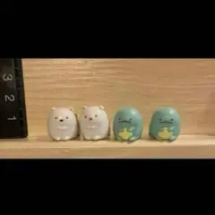 フィギュア　すみっコ　しろくま2個 とかげ2個