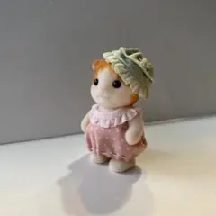 シルバニア　着せ替え服　ヘッドドレス　ワンピース　赤ちゃん　ハンドメイド