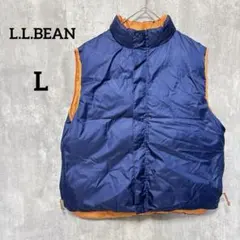 L.L.BEAN 90s00s ダウンベスト ジャケットカジュアルリバーシブルL