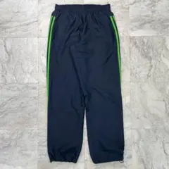 アディダス　ナイロンパンツ　メンズL　ネイビー　スリーライン　裏メッシュのサムネイル