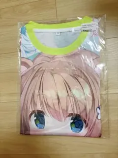 希少　新品未開封　がうがう咲希ちゃん フルグラTシャツ Lサイズ きみしま青