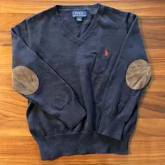 Polo Ralph Lauren ネイビー Vネックセーター 5(115cm)