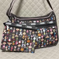 【希少】レスポートサック 十二支柄 ショルダーバッグ ポーチ付