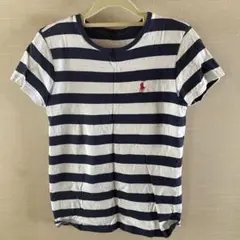 ポロ・ラルフ・ローレン 半袖Tシャツ ネイビー/ホワイト