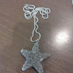 黒ダイア、星形クリスタルネックレス