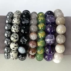 まとめ売り 7本 天然石ビーズ