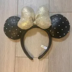 ディズニー ミニー キルティング パール スパンコール カチューシャ