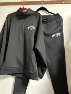 BILLABONG ハーフジップ スウェット セットアップ ブラック L