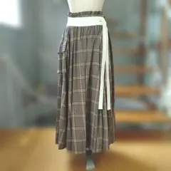 【Uhr】チェック柄デザインスカートのサムネイル