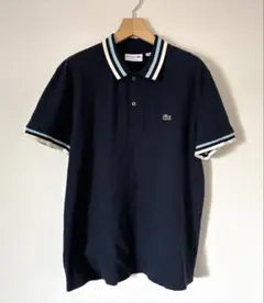 フランス製 LACOSTE ポロシャツ made in france ネイビー