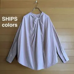 SHIPS colors 長袖シャツ ブラウス タックデザイン 後ろボタン Fのサムネイル