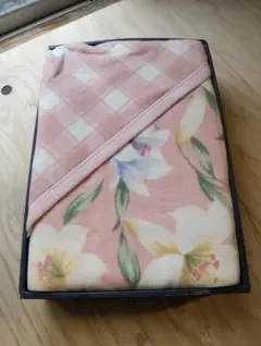 花柄 綿毛布 ダブルサイズ 保管品