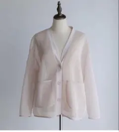 pois ダブルメッシュカーディガン　 2026 ホワイト pois 】2026 / white ダブルメッシュカーディガン - メルカリ