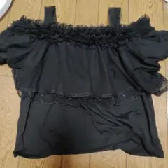 secrethoney　チュールフリルオフショルトップスのサムネイル