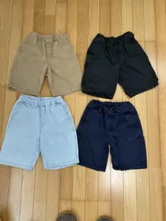 ユニクロ　ショートパンツ4枚セット 140cm