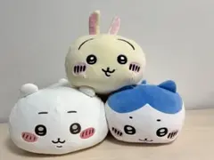 ちいかわ　寝そべりぬいぐるみ　ちいかわ　うさぎ　プライズ　ちいかわくじ　3体
