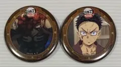 鬼滅の刃 無限城編 缶バッジ・トレーディング箔押しブロマイド 猗窩座