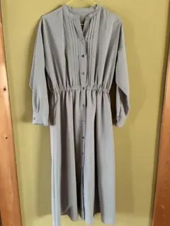 長袖 シャツワンピース フリーサイズ