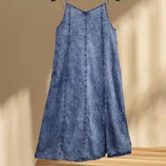 DENIM&MILITARY キャミワンピース ジャンパ－スカート サロペット