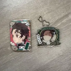 鬼滅の刃 炭治郎 アクリルキーホルダー 缶バッジ