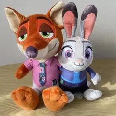 ズートピア2 ペアぬいぐるみ（ニック&ジュディ）