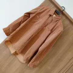 チェック柄 長袖ネルシャツ