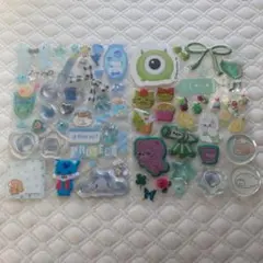 おすそ分け　シール　おはじき　ボンボンドロップシール　フェルト　ぷっくり　クリア