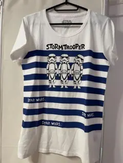 ストームトルーパー Tシャツ Lサイズ ホワイト　半袖　スターウォーズ